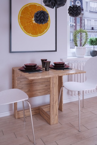 Dekorfim DF01108AC Pratik Portatif Katlanır Masa Mutfak ve Yemek Masası