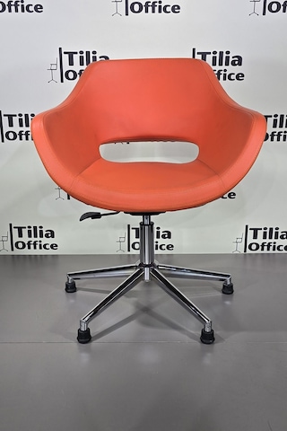 Monaco Çalışma Kesim Koltuğu Konik Sabit Ayak Turuncu