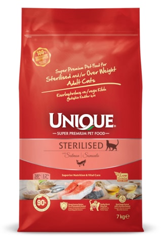 Unıque Kısırlaştırılmış Somonlu Sterilised Kedi Maması 7 Kg Unıque Kısırlaştırılmış Somonlu Sterilised Kedi Maması 7 Kg