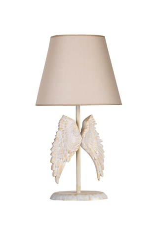 Qdec Modern Dizayn Melek Abajur Beyazgold-Bej Beyaz