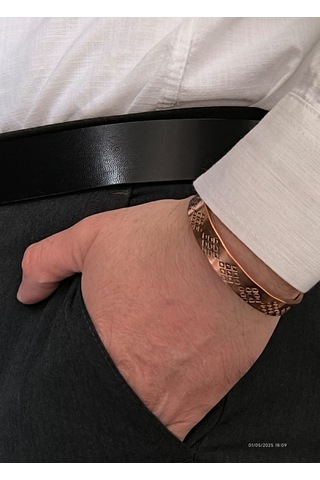 Bakır Bileklik Lazer Kesim 4 Bakır