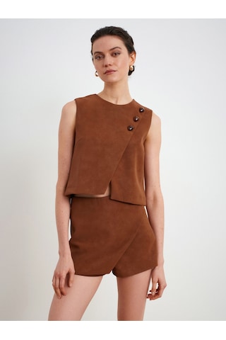 60601 Taş Aksesuarlı Top-camel CAMEL