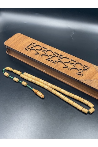 El Yapımı Şimşir Tespih 9x6 Mm