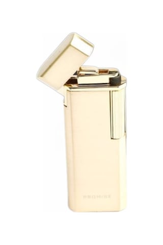 Promise Twiggy Fırçalı Gold Metal Soft Flame Çakmak 97698269