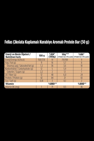 Çikolata Kaplı Highpro Protein Bar - Kurabiye Aromalı 50 G - 12 Adet