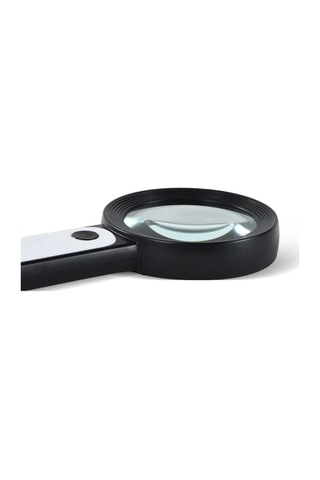30x 12ışıklı Büyüteç Taşınabilir Çıft Katmanlı Optik Cam Okuma Büyüteç 229018 -