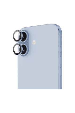 Apple Uyumlu iPhone 17 Benks Glass Warrior Cam Kamera Lens Koruyucu Açık Mavi