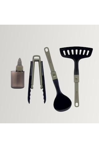 Orcamp Out-1352 Silva Mutfak Seti Kepçe - Spatula - Maşa - Şişe Karışık