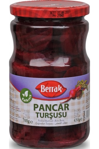 Berrak Dilim Pancar Turşusu 720 ML Berrak Dilim Pancar Turşusu 720 ML