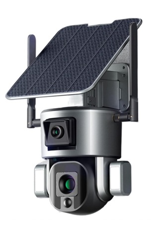 Bester 4k Solar 4g Sim Kart Güneş Panelli Çift Lensli Ptz Kamera