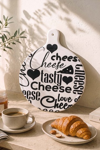 Cheese Keraart Tasty Peynir Sunum Tabağı 26 Cm Çok Renkli