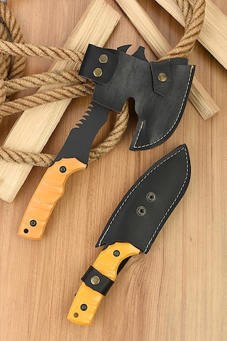 Senbang 2 Li Outdoor Balta Bıçak Set Kamp Baltası Şef Bıçağı Budama Baltası