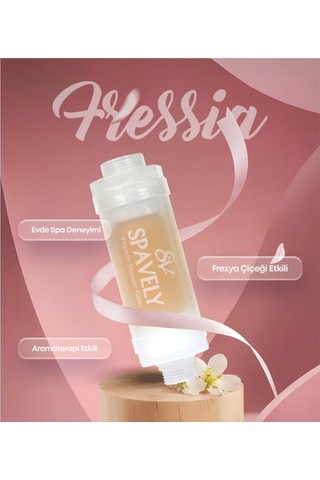 Spavely Frezya Çiçeği Duş Başlığı Filtresi Arıtması Güney Kore Menşei Klor Kireç Karşıtı Hoş Kokulu 150 Gr Beyaz