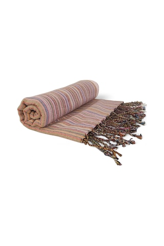 Karatezgah El Dokuma Peştemal Pembe Pembe