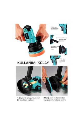 Assur ASR401-02-07 Elektrikli Dikey Polisaj Zımpara Makinesi Mavi