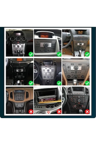 Opel Corsa Astra H Vectra Zafira 4GB/64GB Android MultimedyaCarplay Ips Ekran + Kamera 9"