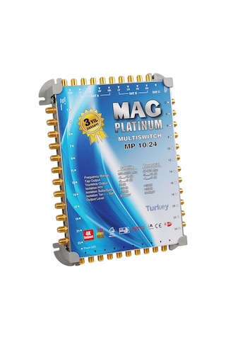 Mag Platinum Mp 10/24 Multiswitch - 10 Giriş 24 Çıkışlı Merkezi Uydu Santrali Hybrid 4k Ve 3d Destekli