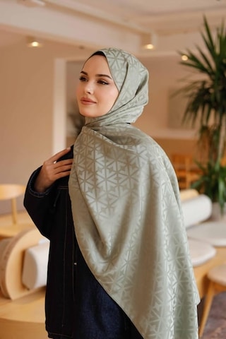 İpeksi Jakar Deluxe Şal Soft Yeşil Çok Renkli