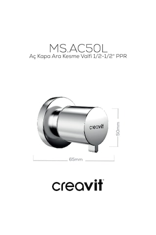 Creavit Aç Kapa Ara Kesme Valfi 1/2-1/2 Ms.ac50l