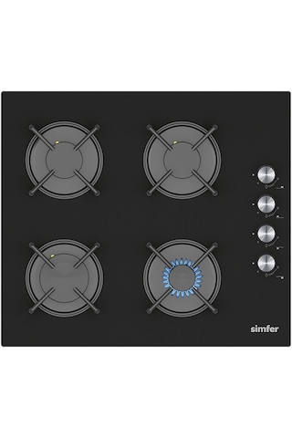 Simfer 3046 Siyah Set Üstü Cam Ocak