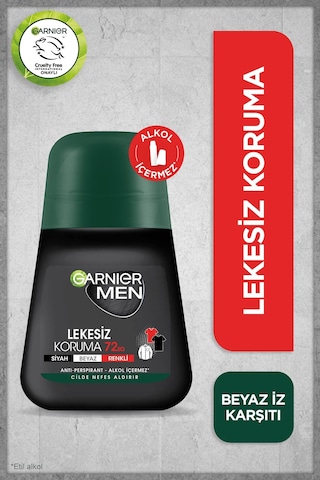 Garnier Men Lekesiz Erkek Koruma Roll-On Deodorant 50 ML x 5