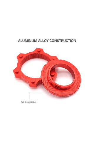 Gajeena Alüminyum Merkezi Kilitle Hub'dan 6-cıvata Disk Adaptörü, 9/12/15mm Eksenler İçin Uyumlu, Kırmızı Renkli Fren Diski Dönüştürücü Aksesuarı Çok Renkli