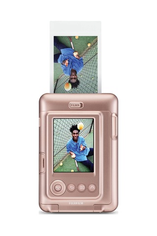 Fujifilm Instax Mini Liplay Hybrid Blush Gold Fotoğraf Makinesi + 20'li Mini Film + Çerçeve