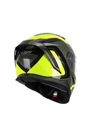 Cgm 311R Blast Race Kapalı Kask Sarı Siyah