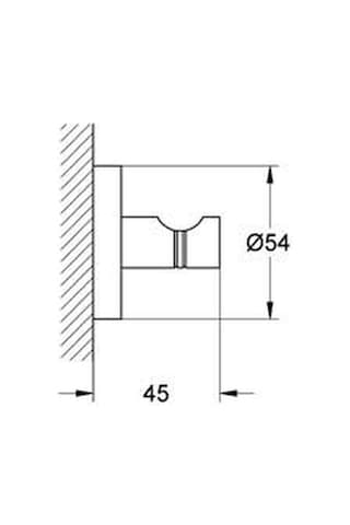 Grohe Essentials Bornoz Askısı - 40364001 Çok Renkli