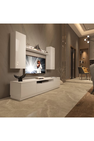 Decoraktiv Trendstyle 5ds Mdf Tv Ünitesi Tv Sehpası Beyaz