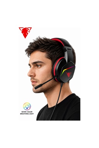 Jedel Gaming Gh-269 7.1 Usb Mikrofonlu Rgb Oyuncu Kulaklığı - Siyah/kırmızı