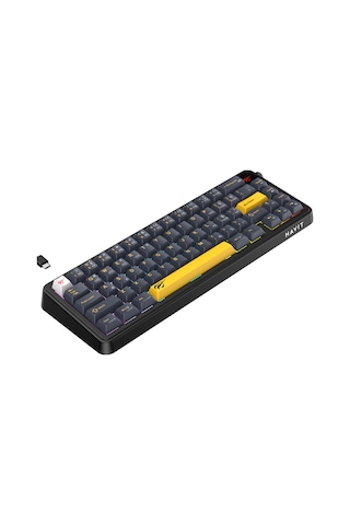 Havit Gamenote Kb932l Pro-tur Rgb Mekanik Oyuncu Klavyesi, Üç Modlu Bağlantı, Bt5.3, 2.4ghz, Kablolu