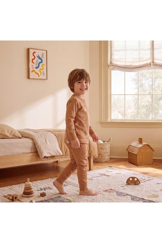 Owli Pijama Takımı 1.0 Tog Pawsy Kahve