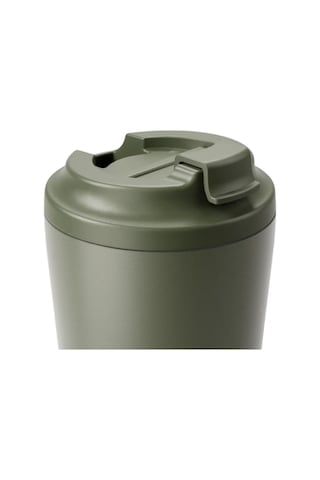 Made By Fressk Piccolo Yalıtımlı Yeniden Kullanılabilir Kahve Bardağı, Sip, Haki, 118 Ml Bpa İçermez, Sıcak Ve Soğuk İçecekler İçin, Ölçü Çizgileri, Kafelere Uygun Tasarım, Haki