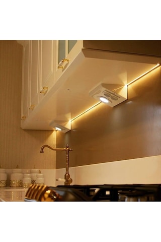 3 W Mutfak Tezgah Dolap Altı Led Prizmatik Beyaz Işık 6500k