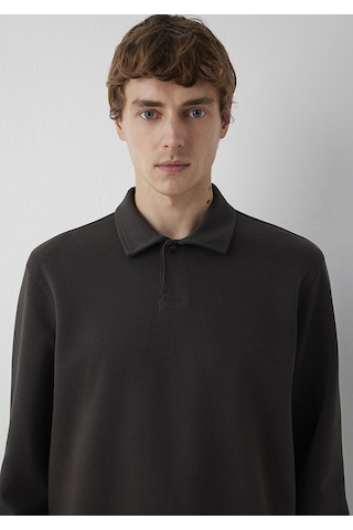 Mavi Polo Yaka Sweatshırt Espresso Kahverengi