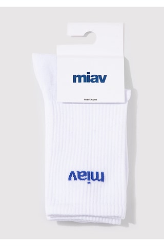 Mavi - Miav Beyaz Socket Socks 1912598-620 Beyaz