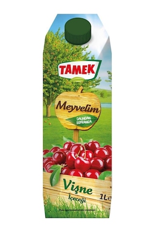 Tamek Meyvelim Vişne İçeceği 1 Lt X 6 Adet