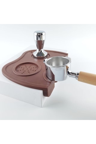 İ Cafilas Cm Espresso Kahve Sabotaj Mat Gıda Sınıfı Pp Silikon Kayma Önleyici Fonksiyon Siyah Col Çeşitli Boyut L-20 X 14.5cm