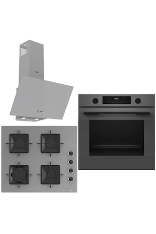 Bosch&ferre HUA717BN0T-SS208-D088 Gray City Ankastre Set