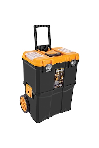 Asr-5039 Çift Katlı Mobil Alet Takım Çantası Bölmeli Tekerlekli