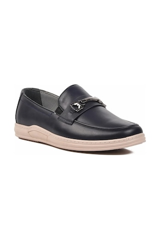 Pierre Cardin 191074 Hakiki Deri Günlük Bağcıksız Hafif Erkek Casual Ayakkabı Lacivert