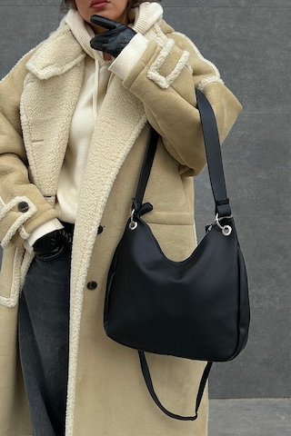 Shule Bags Valerie Oval Omuz Çantası Siyah Siyah