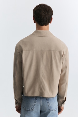 Antioch Crop Fit Suni Süet Ceket Bej
