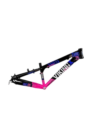 Vikingx Tuff X-25 Dirt Jump Aliminyum Kadro Pembe-siyah Ys728