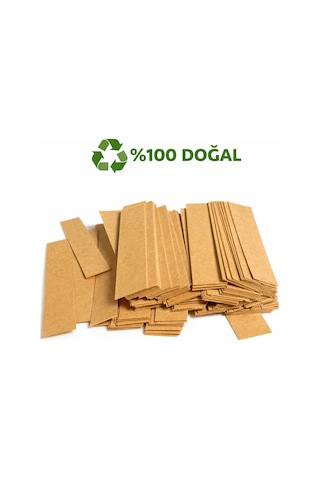 Doğal Geri Dönüşümlü Kağıttan Üretilen Parfüm Koku Test Kağıdı 1000 Li Paket Kraft Koku Test Strip