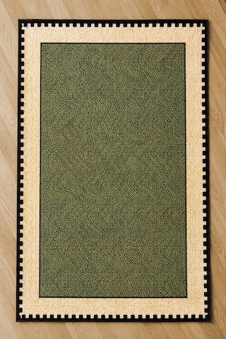 Neho Green Makinede Yıkanabilir Kaymaz Taban Leke Tutmaz Dijital Salon Halısı Mutfak Halısı Ve Yolluk Haki