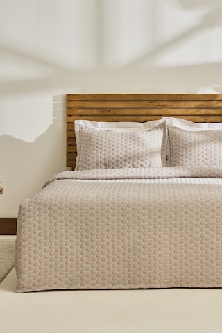 Kaşmir Home Ophelia Tek Kişilik Yatak Örtüsü Takımı Bej Bej