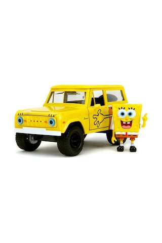 Jada Sünger Bob 1973 Ford Bronco Model Aracı Ve Figür