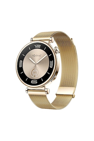 Novstrap Huawei Watch Gt4 41mm Gt5 41mm İle Uyumlu Kordon 18mm Çift Mıknatıslı Lansman Metal Hasır Çelik Kayış
